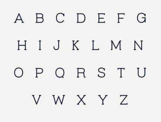 different letter fonts